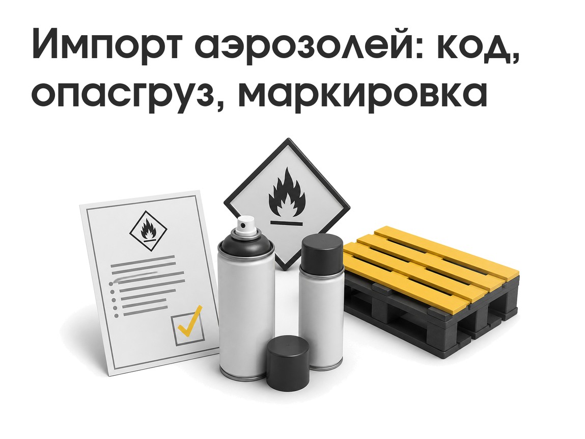 Импорт аэрозолей: код ТН ВЭД, опасгруз, сертификация и маркировка — разбор