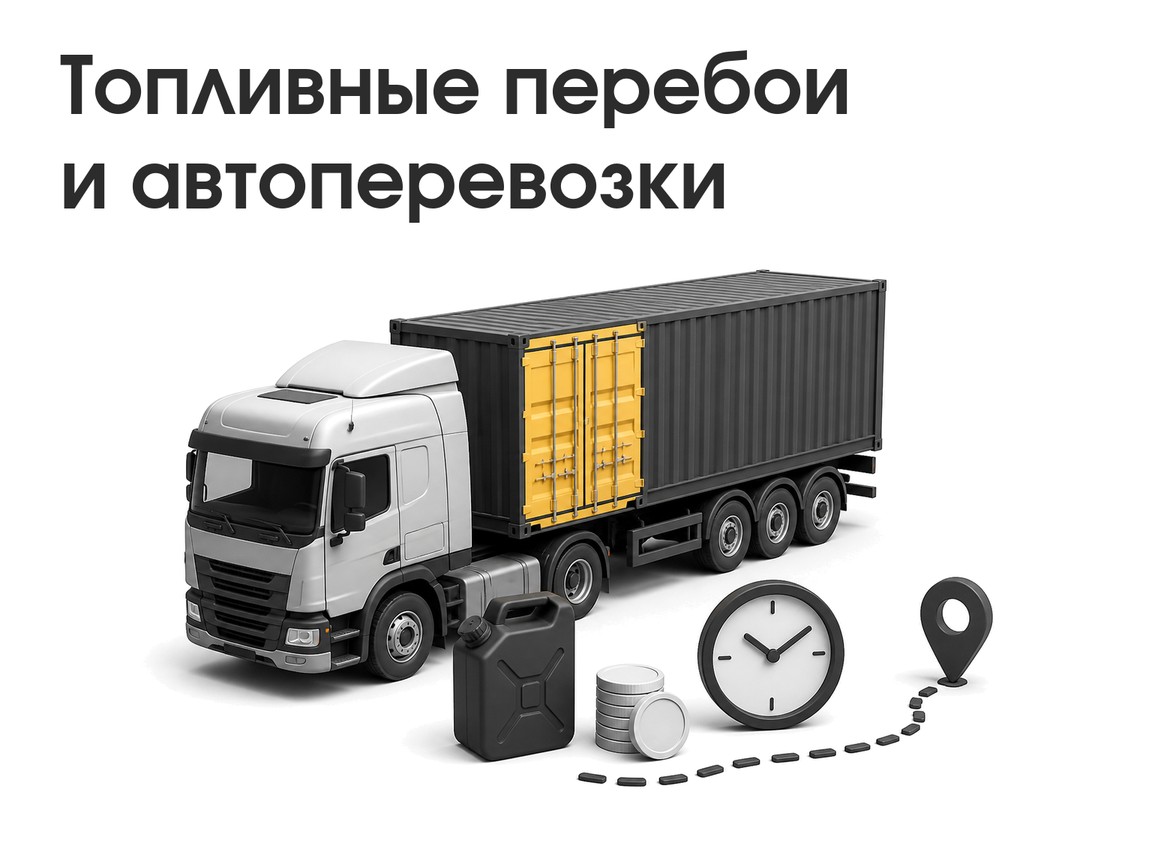 грузовой автомобиль на маршруте с акцентом на топливные расходы