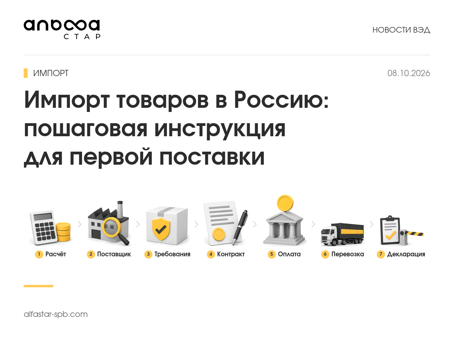 Импорт товаров в Россию: пошаговая инструкция для первой поставки