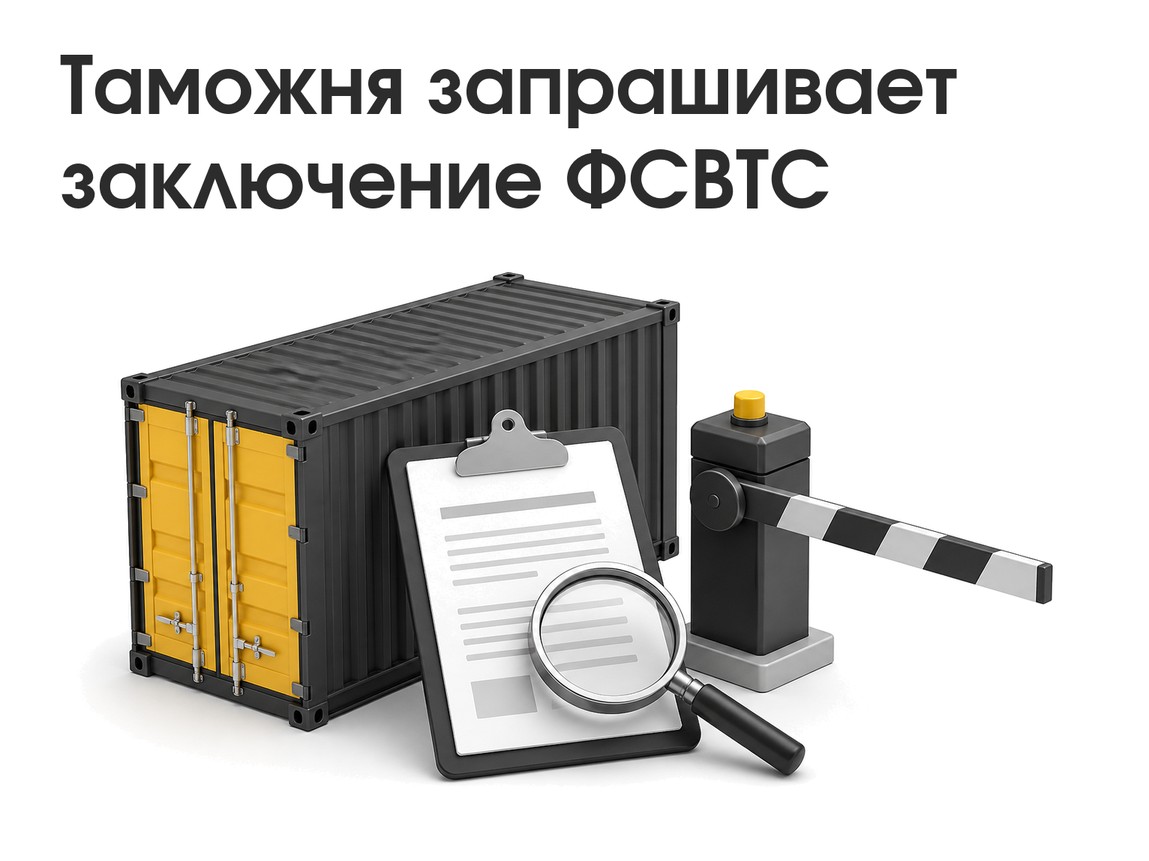 таможенный запрос по гражданскому грузу и заключению ФСВТС