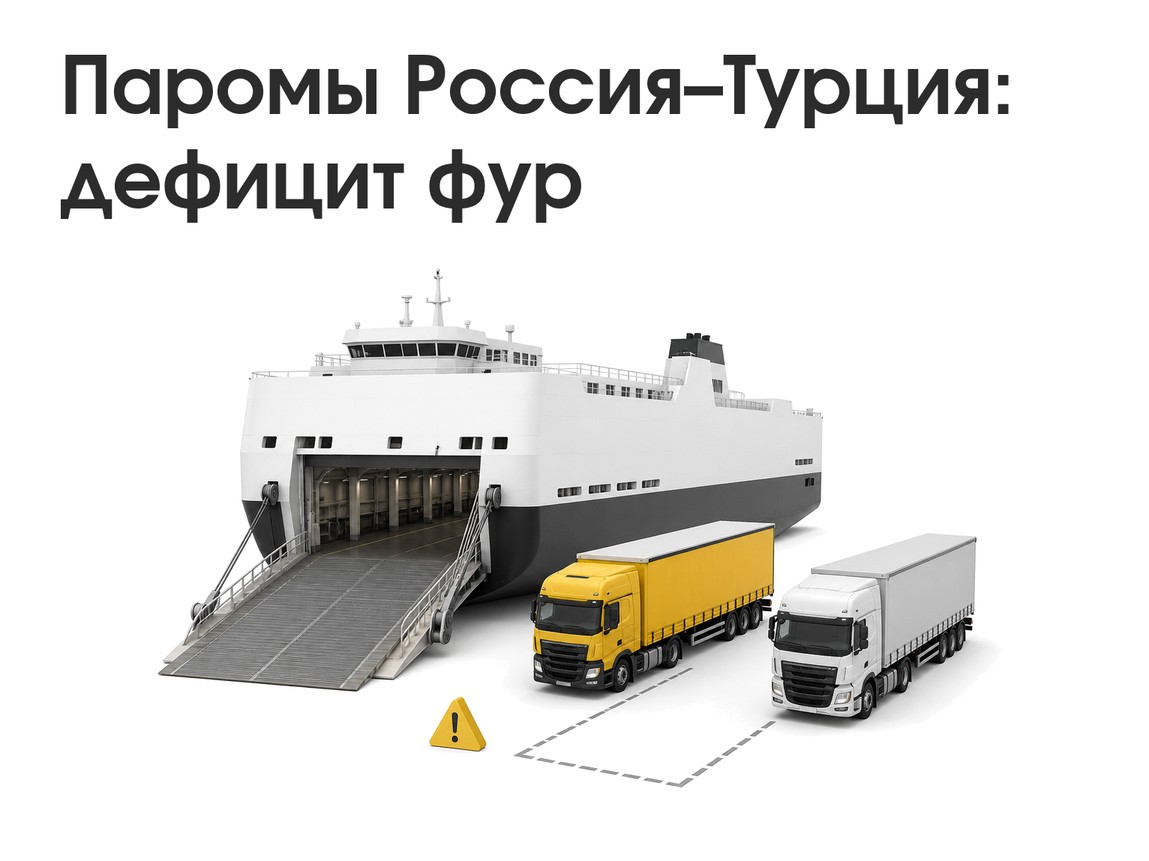 Паромное сообщение Россия–Турция под угрозой из‑за дефицита фур